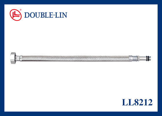 Tuyau flexible en acier inoxydable tressé avec vanne d'angle