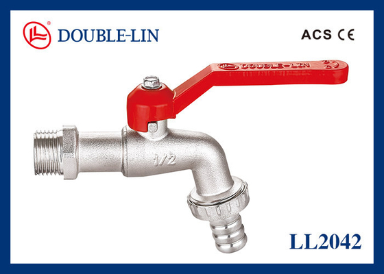 Robinet à boisseau sphérique à double joint torique, poignée à levier, 16 bars, en laiton