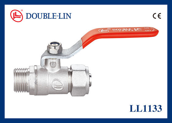 Connexion de tuyaux 1 1 4 soupape à bille en laiton manche à levier plat