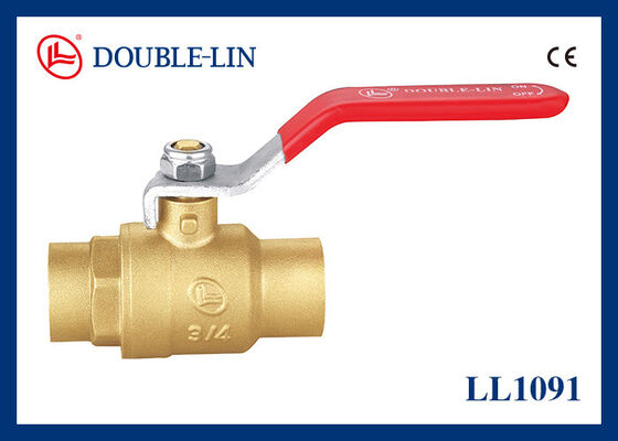 C / C pouce 1 4 soupape à bille en laiton manche à levier plat