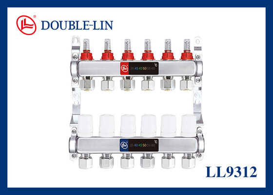 ISO228 fil 10 Bar Manifold en laiton avec 16-2.0 20-2.0 Taille de l'adaptateur et HPB 57-3 Matériau en laiton