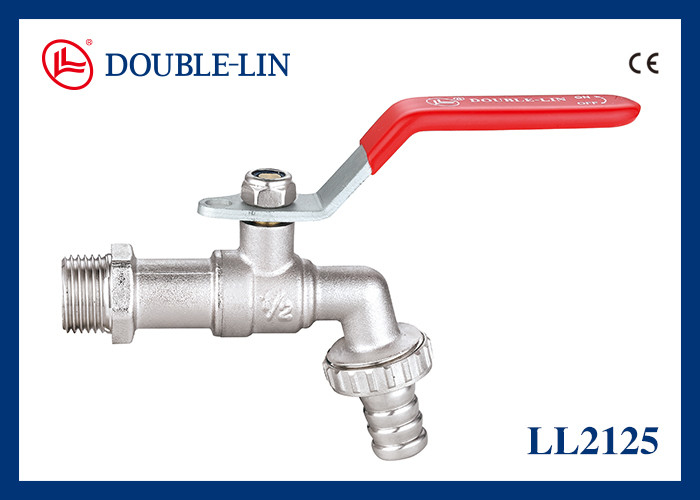 Siège PTFE sans trous d'air Robinets à tournant sphérique en laiton DIN 259