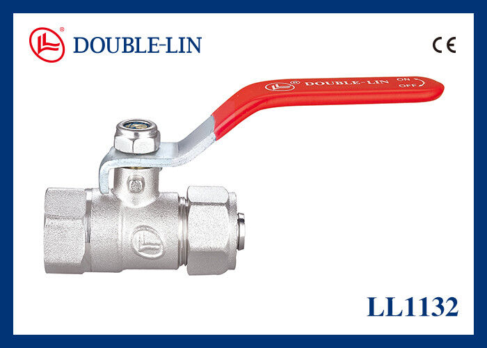 16 Bar 232 Psi Manche à levier plat Double O-ring Stem type soupape à bille avec connexion de tuyau et haute pression