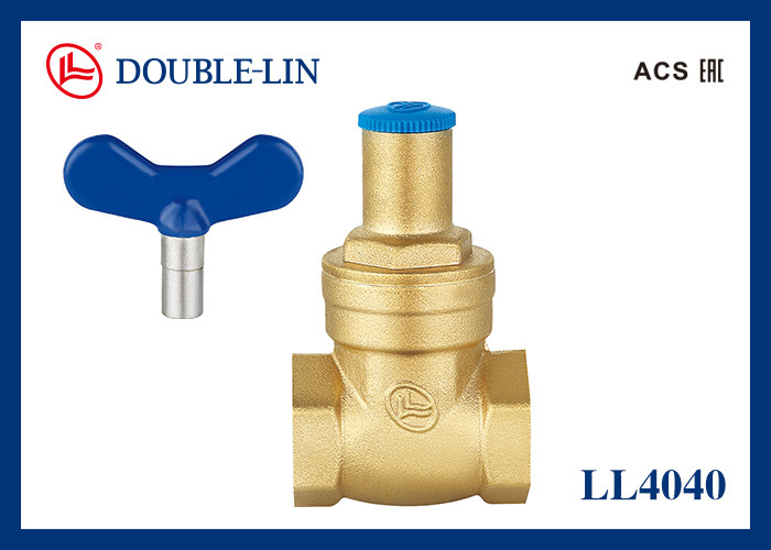 Valve de porte en laiton 1/2"-2" avec poignée verrouillable 16 bar pression