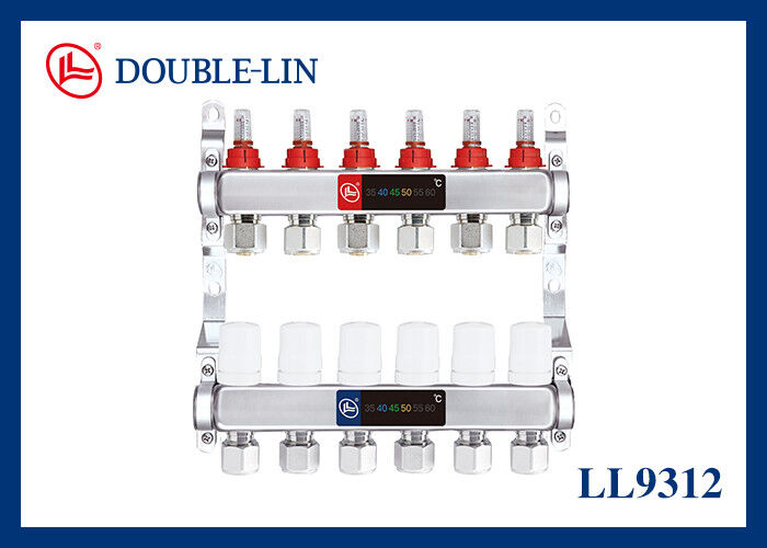 ISO228 fil 10 Bar Manifold en laiton avec 16-2.0 20-2.0 Taille de l'adaptateur et HPB 57-3 Matériau en laiton