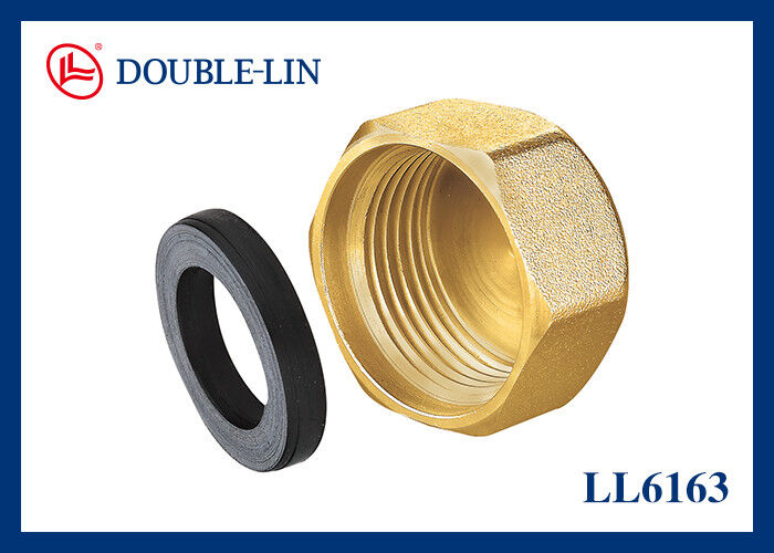 Fittings à filetage en laiton à capuche d'extrémité féminine x féminine de 1/2"