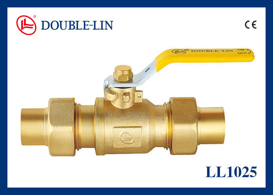 Vannes à gaz en laiton 5 bars avec raccord fileté 22 mm x 22 mm